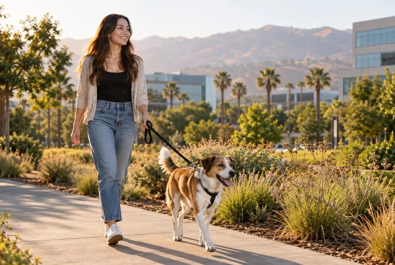 Pet owner comparing options for pet insurance los angeles ca